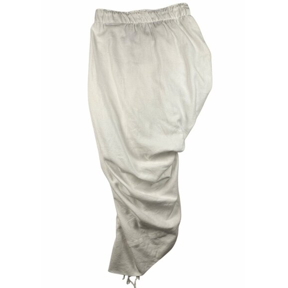 Just Bee Queen Tulum White Madi Ruched Wrap Skirt With Fringe Sz M Boho Resort - Picture 5 of 15